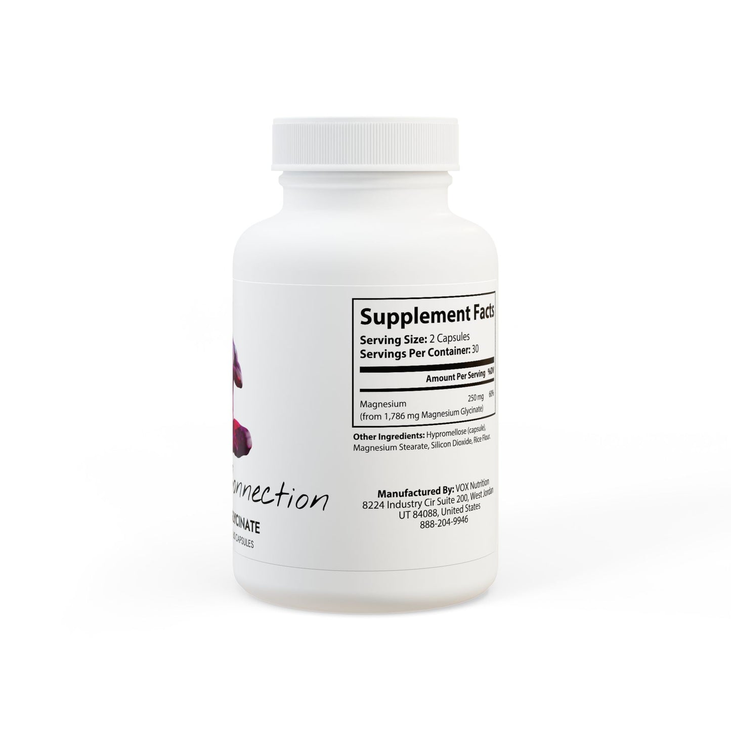 Magnesium Glycinate Supplement (60 Capsules)