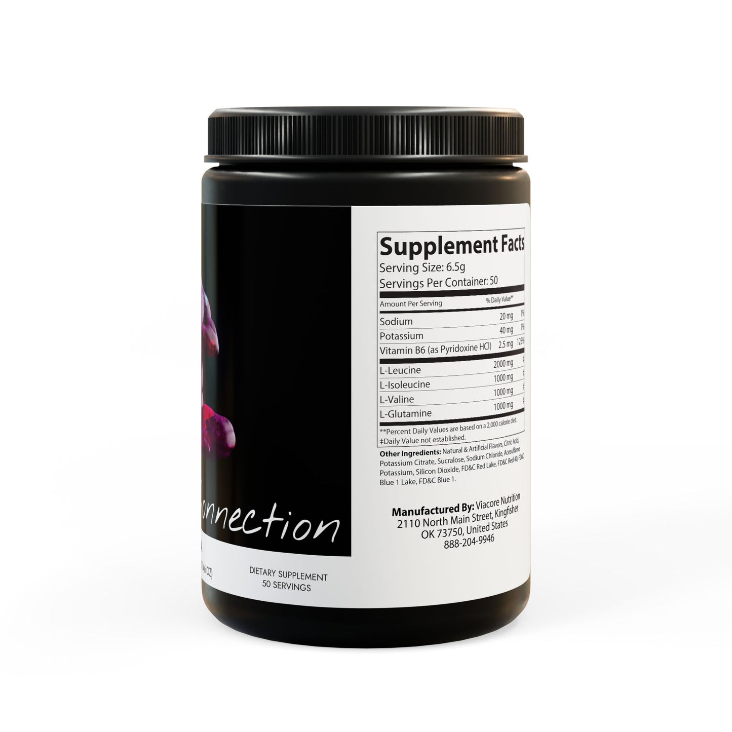 BCAA Supplement, Grape (325g, 11.46oz, 50 servings)